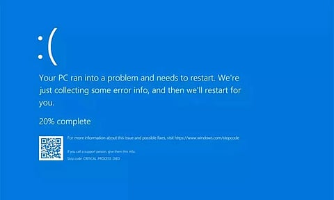 திடீரென முடங்கிய விண்டோஸ்