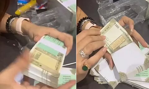 fake note bundle opening