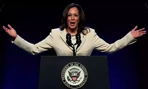 அதிபர் தேர்தலில் டிரம்பை தோற்கடிப்போம்; கமலா ஹாரிஸ் சூளுரை