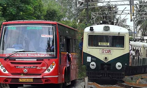 மின்சார ரெயில்கள் ரத்து - கூடுதல் பஸ்கள் இயக்கம்