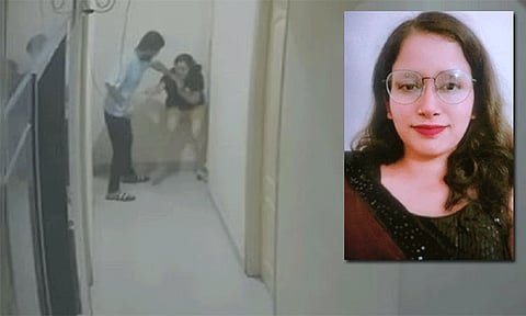 தங்கும் விடுதியில் இளம்பெண் கொலை: கத்தியால் குத்திய நபரை கைது செய்த போலீசார்