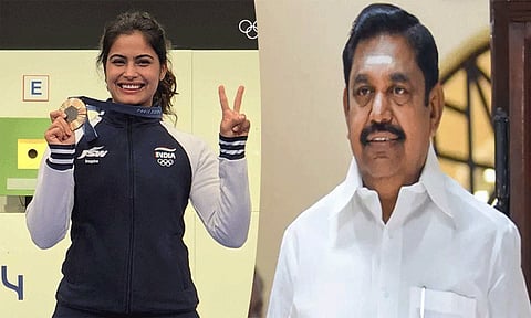 ஒலிம்பிக்கில் வெண்கலம் வென்ற மனு பாக்கருக்கு எடப்பாடி பழனிசாமி வாழ்த்து