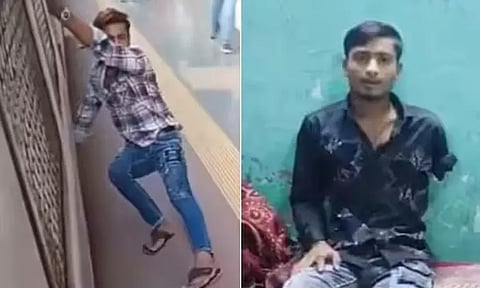 மும்பை ரெயில் நிலையத்தில் சாகசம் செய்து கை, காலை இழந்த இளைஞர்
