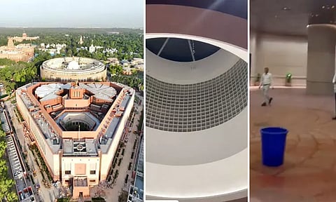 நாடாளுமன்ற கட்டடத்தில் மழைநீர் கசிவு: காங்கிரஸ் ஒத்திவைப்பு நோட்டீஸ்