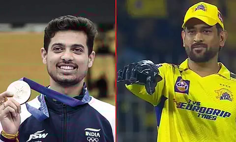 தோனியிடம் இருந்துதான் விளையாட்டுக்கான உத்வேகத்தை பெற்றேன் - ஒலிம்பிக்கில் பதக்கம் வென்ற ஸ்வப்னில் குசாலே