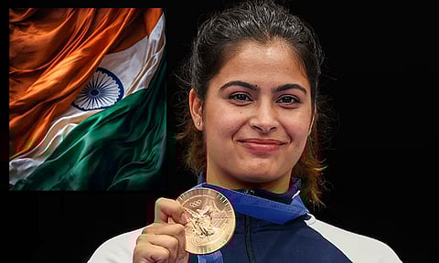 ஒலிம்பிக் நிறைவு விழாவில் இந்திய தேசிய கொடியை ஏந்துகிறார் மனு பாக்கர்