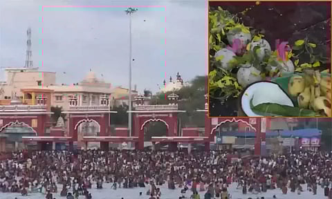 ஆடி அமாவாசையை முன்னிட்டு ராமேஸ்வரம் அக்னி தீர்த்த கடலில் நீராடிய மக்கள்