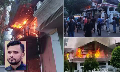 தொடரும் வன்முறை: வங்காளதேச முன்னாள் கிரிக்கெட் வீரர் மோர்டாசாவின் வீட்டுக்கு தீ வைப்பு