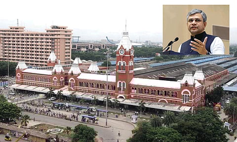 சென்னை பெரம்பூரில் 4-வது ரெயில் முனையம் - மத்திய மந்திரி தகவல்