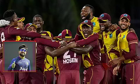 ரஷித் கானின் ஒரே ஓவரில் 5 சிக்சர்களை பறக்க விட்ட வெஸ்ட் இண்டீஸ் முன்னாள் அதிரடி வீரர்... வீடியோ வைரல்