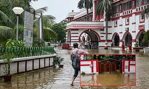 பீகாரில் கனமழை: சட்டசபை, மந்திரிகளின் பங்களாக்களை சூழ்ந்த வெள்ள நீர்