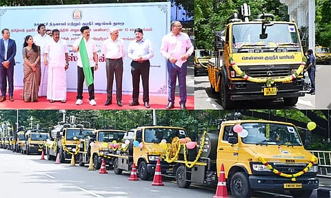 சென்னை குடிநீர் வடிகால் வாரியத்தின் பயன்பாட்டிற்காக 68 புதிய வாகனங்கள்: முதல்-அமைச்சர் தொடங்கி வைத்தார்