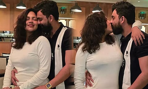 கணவருக்கு லிப் லாக்...முதலாம் ஆண்டு திருமண நாளை கொண்டாடிய அமலா பால்