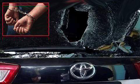 தி.மு.க.நிர்வாகி வீட்டில் நாட்டு வெடிகுண்டு வீசிய வழக்கில் 4 பேர் கைது