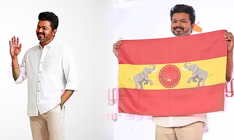 Tamilaga Vettri Kazhagam Flag - Complaint against Vijay