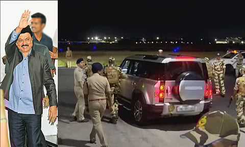 முதல்-அமைச்சர் மு.க. ஸ்டாலின் பயணித்த விமானத்திற்கு வெடிகுண்டு மிரட்டல் விடப்பட்டதால் பரபரப்பு