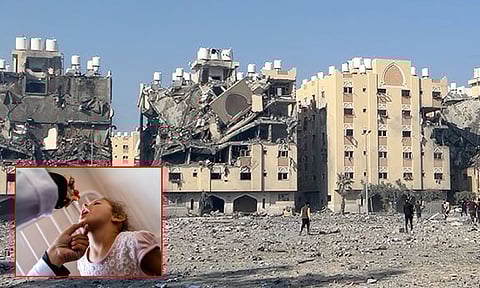 போலியோ முகாமுக்கு முன்... காசாவை தாக்கிய இஸ்ரேல்; 49 பேர் பலி