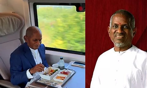 லண்டன் - பாரிஸ் ரெயில் பயணம்... இளையராஜா பகிர்ந்த வீடியோ வைரல்