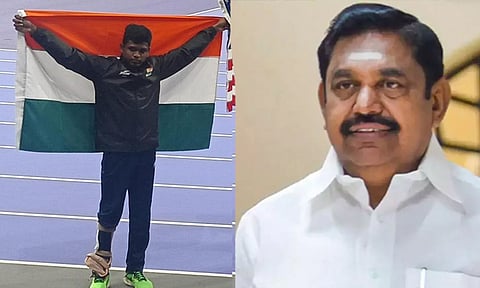 பாரா ஒலிம்பிக்; மாரியப்பன் தங்கவேலுவுக்கு எடப்பாடி பழனிசாமி வாழ்த்து