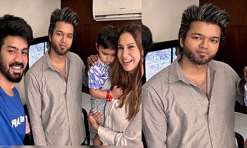 விஜய்யின் புதிய தோற்றம்! இணையத்தில் வைரலாகும் புகைப்படம்