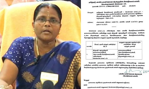 அரசு பள்ளி நிகழ்ச்சியில் சர்ச்சை பேச்சு: அசோக் நகர் பள்ளி தலைமை ஆசிரியை பணியிடமாற்றம்