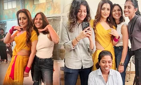 Trisha shares "Matta" song BTS glimpses from ' THE GOAT'