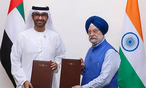 எரிசக்தி துறையில் இந்தியா-அமீரகம் இடையே 4 முக்கிய ஒப்பந்தம் கையெழுத்து