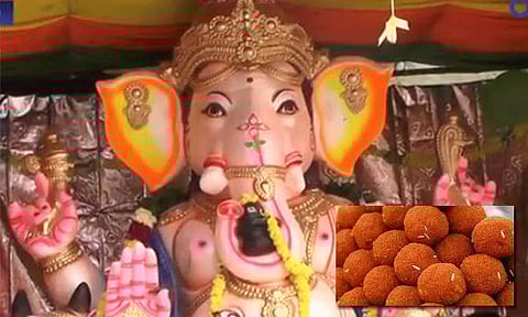 விநாயகர் சிலையில் வைத்து வழிபட்ட லட்டு: எதிர்பாராத தொகைக்கு ஏலம்