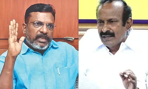 மதுவிலக்கு: அமைச்சர் முத்துசாமிக்கு வி.சி.க. தலைவர் திருமாவளவன் நன்றி