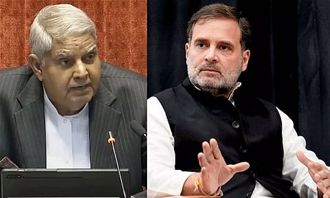 "கண்டிக்கத்தக்கது, இழிவானது..." ராகுல் காந்தி கருத்துகளுக்கு துணை ஜனாதிபதி கண்டனம்