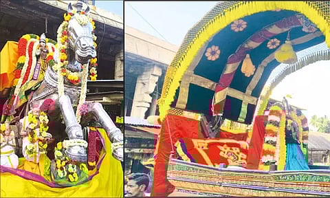 திருவானைக்காவலில் பிட்டுக்கு மண் சுமந்த நிகழ்ச்சி: திரளான பக்தர்கள் சாமி தரிசனம்