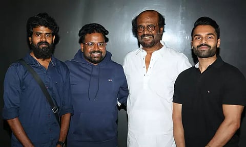 The crew of 'Rathamaarey' congratulated Superstar Rajini
