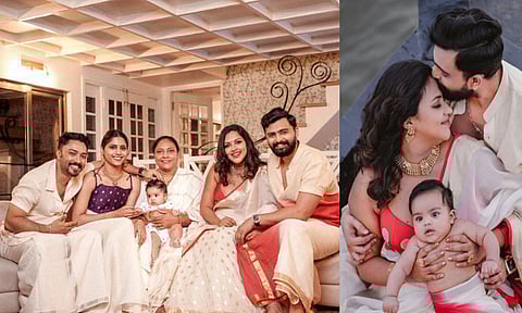 குழந்தையுடன் ஓணம் கொண்டாடிய நடிகை அமலா பால்