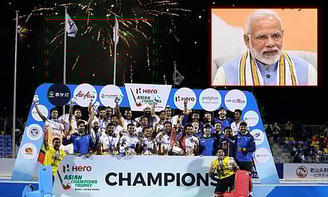 ஆசிய சாம்பியன்ஸ் கோப்பையை வென்ற இந்திய ஆக்கி அணிக்கு பிரதமர் மோடி வாழ்த்து