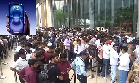 இந்தியாவில் ஐபோன் 16 சீரிஸ் போன்கள் விற்பனை இன்று தொடக்கம் - ஆப்பிள் விற்பனை மையங்களில் குவிந்த வாடிக்கையாளர்கள்