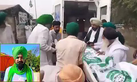 போராட்டம் நடைபெறும் கனவுரி எல்லையில் விவசாயி தற்கொலை