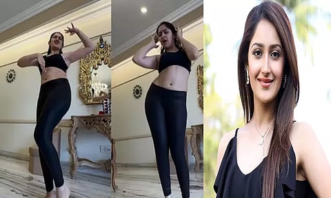 நடிகை சாயிஷா வெளியிட்ட டான்ஸ் வீடியோ