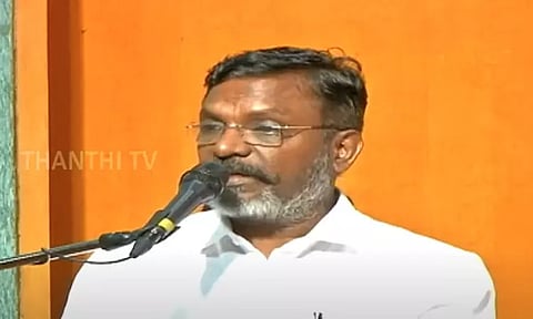 'கருணாநிதியை விட ஸ்டாலின் ஆபத்தானவர் என எதிரிகளுக்கு அச்சம்' - திருமாவளவன்