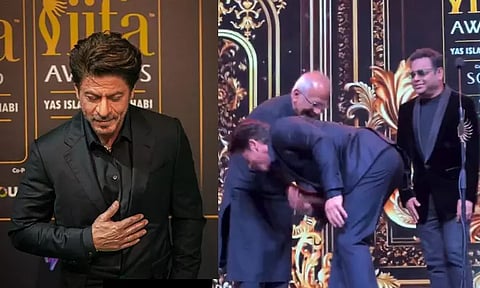 இயக்குனர் மணிரத்னம் காலை தொட்டு வணங்கிய ஷாருக்கான்!