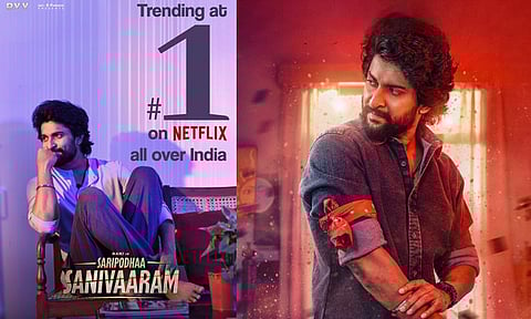 ஓ.டி.டி தள டிரெண்டிங்கில் முதலிடத்தில் உள்ள 'சூர்யாவின் சனிக்கிழமை'