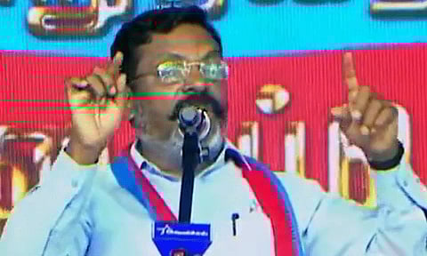 "காந்தியின் உயிர்மூச்சு கொள்கையில் ஒன்று மதுவிலக்கு.." - திருமாவளவன்