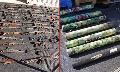 அக்டோபர் 7 தாக்குதல் ஓராண்டு நிறைவு; பறிமுதல் செய்த ஹமாஸ் வெடிபொருட்களைக்கொண்டு கண்காட்சி நடத்திய இஸ்ரேல்