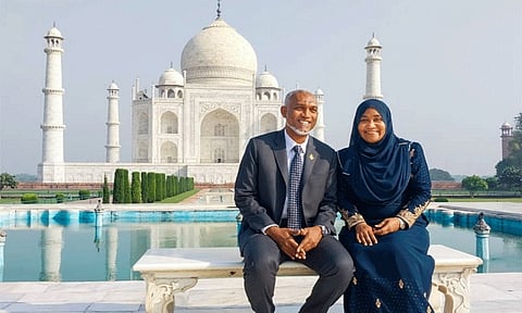 'காதல் மற்றும் கட்டிடக் கலைக்கு தாஜ்மகால் மிகச்சிறந்த எடுத்துக்காட்டு' - மாலத்தீவு அதிபர் புகழாரம்
