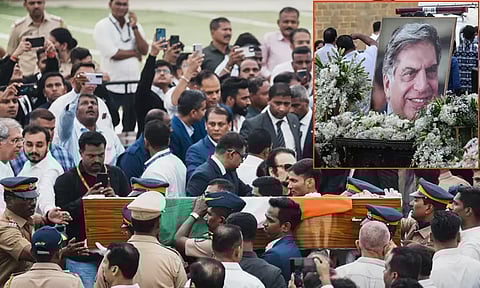 ரத்தன் டாடா உடலுக்கு அரசு மரியாதை.. பார்சி சமூக முறைப்படி இறுதிச்சடங்கு