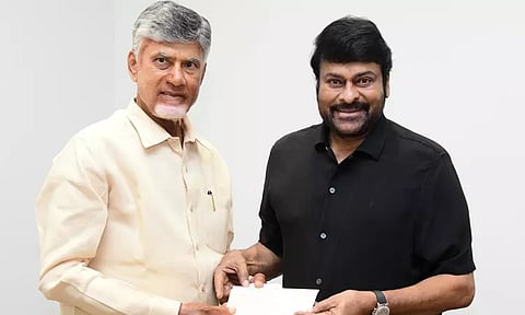 ஆந்திர வெள்ள பாதிப்பு - ரூ.1 கோடி நிதியுதவி வழங்கிய சிரஞ்சீவி மற்றும் ராம்சரண்