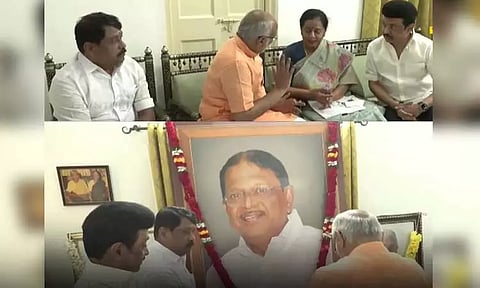 முரசொலி செல்வம் மறைவு: மராட்டிய கவர்னர் சி.பி.ராதாகிருஷ்ணன் நேரில் ஆறுதல்