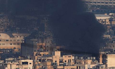 பெய்ரூட் தெற்கு புறநகர் பகுதிகளில் வான்வழி தாக்குதல் நடத்திய இஸ்ரேல்