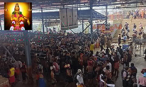 சபரிமலையில் வரலாறு காணாத அளவில் பக்தர்கள் கூட்டம்