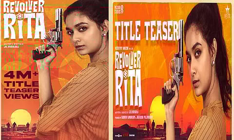 4 மில்லியன் பார்வைகளை கடந்த 'ரிவால்வர் ரீட்டா' டைட்டில் டீசர்