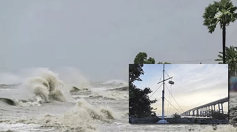 நாளை உருவாகும் 'டானா புயல்' - 9 துறைமுகங்களில் 1-ம் எண் புயல் கூண்டு ஏற்றம்